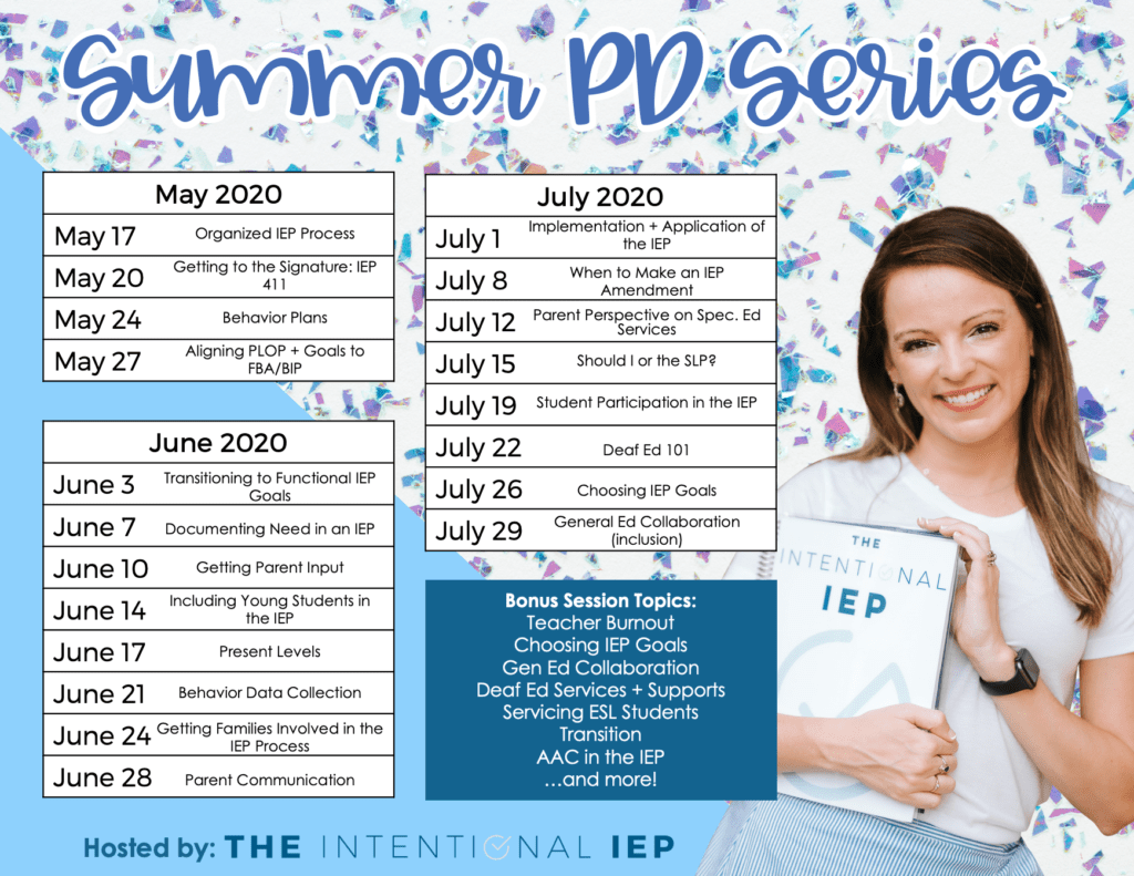 SummerPD Calendar