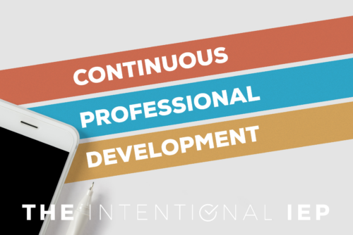 Keeping Track of Your Professional Development - The Intentional IEP