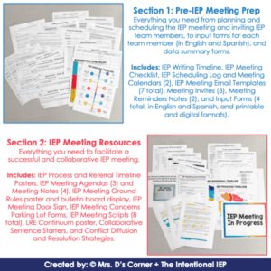 IEP Meeting Guide | A Comprehensive Facilitator's Guide to Holding IEP ...