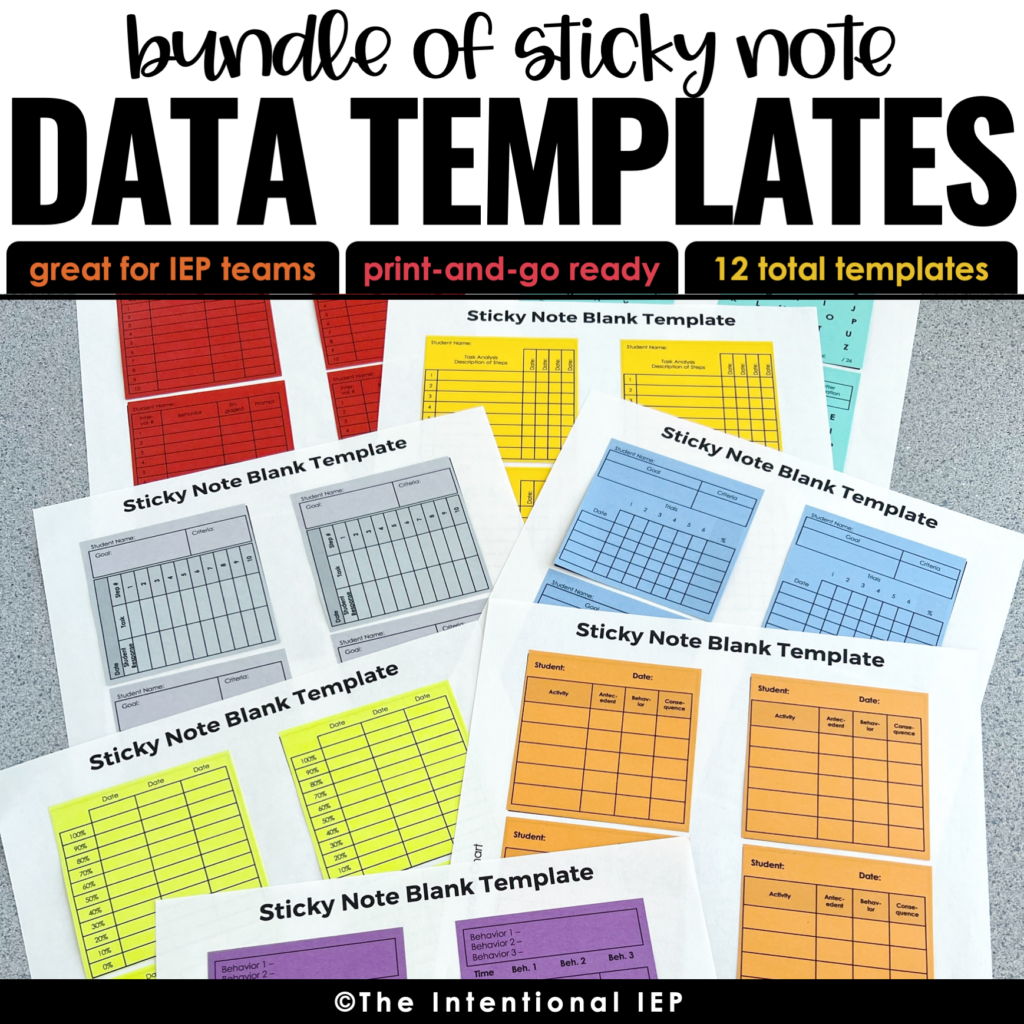 DATA COLLECTION STICKY NOTES