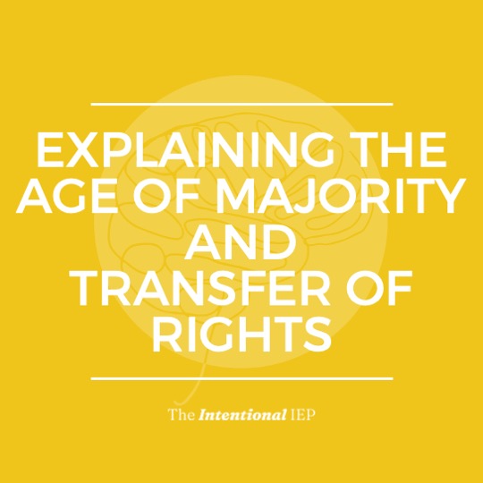 EXPLAINING THE AGE OF MAJORITY AND TRANSFER OF RIGHTS