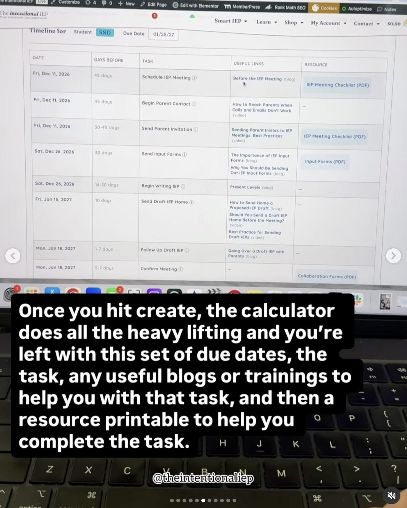 TIIS IEP Calculator 6