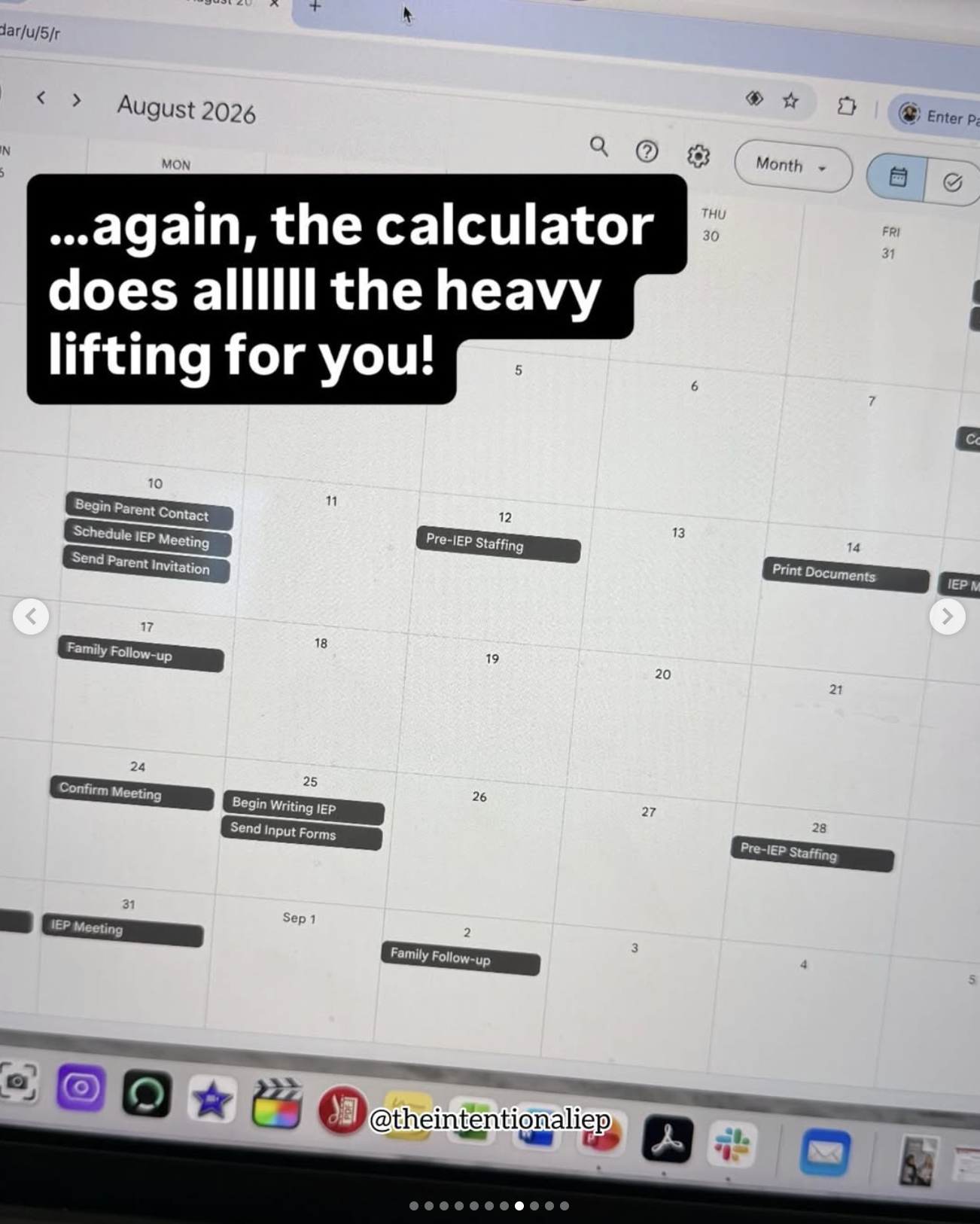 TIIS IEP Calculator 8