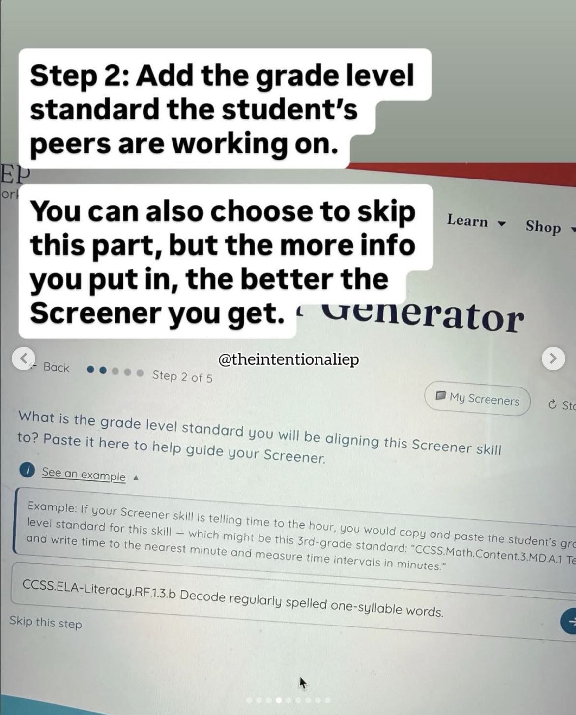 TIIS Screener Generator 4