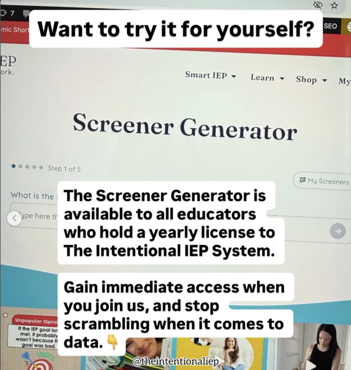 TIIS Screener Generator 9